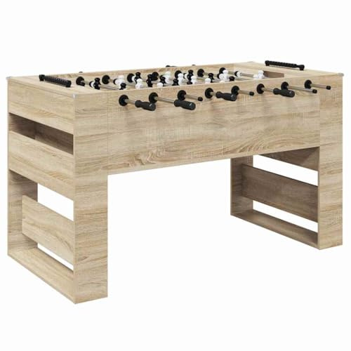 vidaXL Tischfußballtisch Sonoma-Eiche 146,5 x 74 x 85 cm Holzwerkstoff