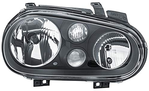 HELLA 1EL 007 700-161 Halogen/DE/FF Scheinwerfer - für u.a. VW Golf IV (1J1) - ECE - für Rechtsverkehr - rechts