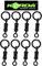 Korda Chod Swivel - 8 Wirbel Zum Karpfenangeln, Karpfenwirbel Ür Karpfenmontagen & Karpfenrigs