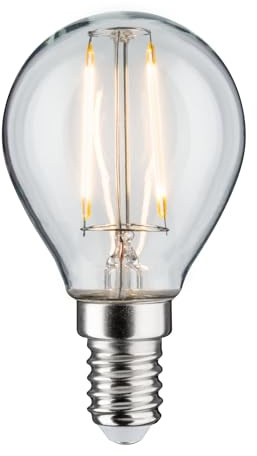 Paulmann 28370 LED Lampe Tropfen 2,5W Filament E14-Sockel klar 230V Glühfaden 2700K Warmweiß 250 lm Leuchtmittel