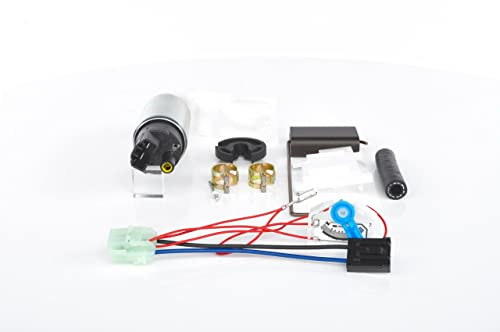 BOSCH 0 986 580 965 Benzinpumpe mit Anbau-/Befestigungsmaterial mit Anschlussteilen elektrisch Kompatibel mit FORD Fiesta Mk4 Schrägheck JAS, JBS 1009230 1009231 1025247