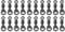 Bank Tackle Flexi Ring Swivels Size 8,11 and 22 Micro Hook Swivel (x 20 Pack, Flexi Ring Size 8)