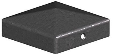 Wyre Direct Fence Toppers for Privacy - Post Supports & Solar Post Cap for Metal Fence Posts with Black Cap, Fence Post Caps, Black Top, Fence Toppers, Wooden Fence Post Caps - 4 100mm (2X Post Tops)
