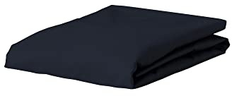 ESSENZA Spannbettlaken Satin Nightblue, 160x200 cm - 100% Baumwollsatin 220TC - Uni