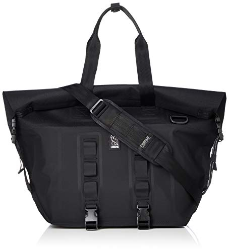 Chrome Urban Ex Rolltop Tote, 33-40 Liter, Black/Black