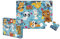 Janod Tast-Puzzle für Kinder, Die Waldtiere, 20 Teile, davon 7 mit Textur, Lern- und Tastspiel, Tastsinn, Feinmotorik und Konzentration, ab 2 Jahren, J02685, Beere