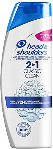 Head & Shoulders Classic Clean 2-in-1 Anti-Dandruff Shampoo, 72 Hours Protection Against Dandruff, Itching and Dryness, Hair Care, Conditioner, 400 ml