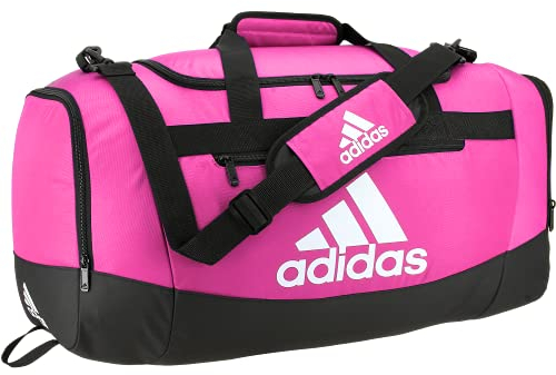 adidas Duffel_Bag adidas Defender 4 Medium Seesack, Jersey Onix Grau/Schwarz, Einheitsgröße, Team Shock Pink, Medium (66 L), Defender 4 Medium Seesack