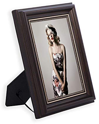 HUIXIANG Bilderrahmen 10x15 Vintage Fotorahmen Shabby Chic Retro Wand Hängend oder Tischplatte Rustikal Posterrahmen für Foto 10x15cm Geschenk für Mama Verlobt Hochzeit Jahrestag (Braun)