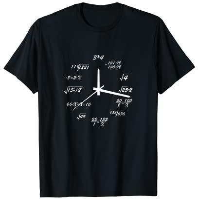 Innovatives Zeitreise-Design, lustige Uhr T-Shirt