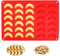 Cake Mould Chocolate 30 Holes Mould Praline Mould Made of Silicone Mould Vanilla Cipfer Baking Tray Temperature Resistant for Chocolates, Parfait,Ice Crafts, Red