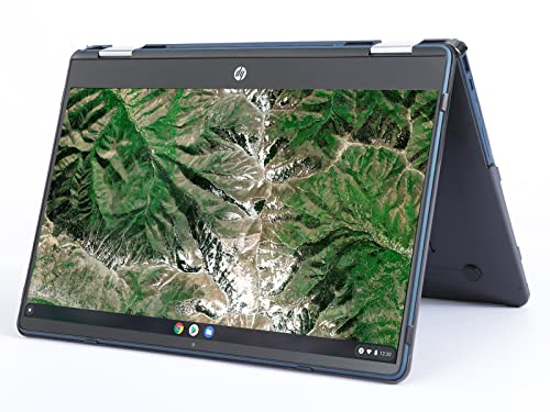 mCover Funda rígida Compatible Solo con portátiles HP Chromebook X360 14B-CBxxxx de 14 Pulgadas (no Compatible con Cualquier Otra computadora portátil HP) Negro