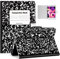 Uppuppy Cute Composition Notebook for Apple iPad Mini 5/4/3/2/1 Case Kawaii Book Partten Folio Cover Aesthetic Fashion Slim Stand Cases for Women Teens Girls Auto Sleep/Wake for iPad Mini 7.9 inch