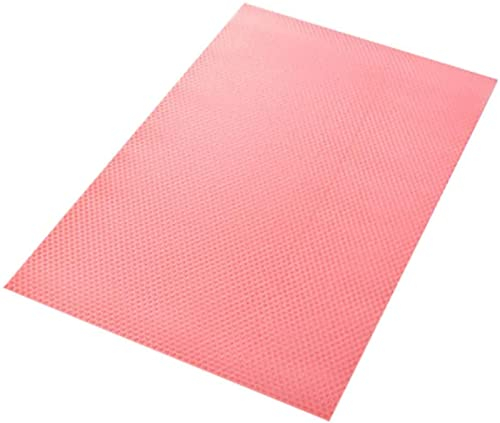 4pcRefrigerator Mats,Washable Fridge Mats Liners Waterproof Fridge Pads Mat Shelves Drawer Table Mats Refrigerator Liners for Shelves,for Top Freezer Glass Shelf Cupboard,Pink