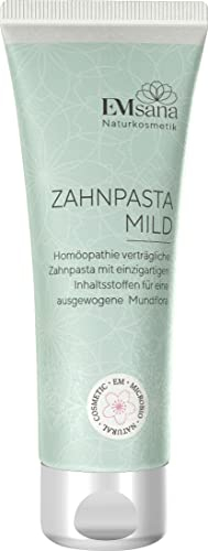 EMsana Zahnpasta mild – Natürliche Zahnpflege mit Effektiven Mikroorganismen, Xylit & Hamamelis-Extrakt – Vegan, Homöopathie-Verträglich, Ohne Fluorid & Mikroplastik – 75 ml