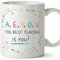 MUGFFINS Tazas para PROFESOR - En Inglés - Best teacher are you - 11 oz / 330 ml - Regalo original y divertido