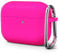 Oakxco für Airpods Pro 2 Hülle Karabiner, Wasserdicht und Stoßfest Silikon Protective Case, Airpods Pro Case Dünn Weiches, Elegant Kawaii Einfarbig Design für Damen Frauen Girl, Neon Pink