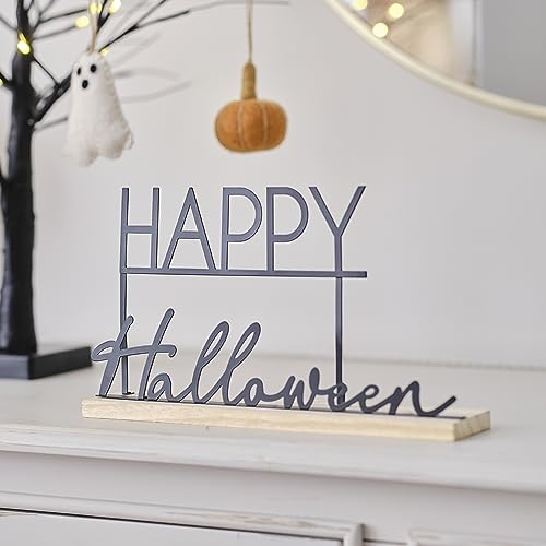 Ginger Ray Metallschild Happy Halloween, Tischdekoration