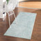 carpet city Teppich Wohnzimmer 80x150 cm - Grün/Türkis - Kurzflor, 3D-Effekt, Glanzgarn - Florales Muster - Moderne Teppiche Schlafzimmer, Flur, Esszimmer