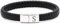 HAYOUWAY Mens Leather Bracelet with Initials Letter A-Z Bracelets for Women, Adjustable Braided Leather Bracelet with Stainless Steel Magnetic Clasp Jewelry Gifts for Men Boys