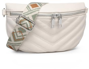 Miss Lulu Damen Umhängetasche Bauchtasche Klein Handtasche Schultertasche Crossbody Bag Damen Breiter Gurt Klein mit Abnehmbarem Schultergurt