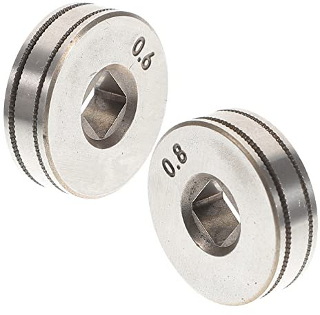 CHILDWEET 2pcs Steel Welder Wire Feed Drive Accessory Kit Knurled Groove Wire Feed Roller for Mig Welding Machine