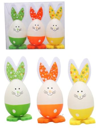 EBVincxmk 3 Stück Ostereier Dekorationen Ostern Party Haus Garten Hochzeit Dekorationen Foto Requisiten Frühling 2024 Kinder Geschenk