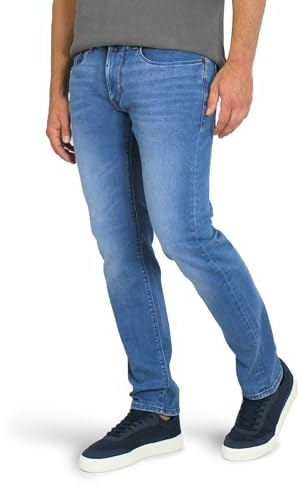 Pierre Cardin Herren Lyon Tapered Lefthand Twill Stretch Denim Jeans, 6848 Light Blue Fashion Vintage
