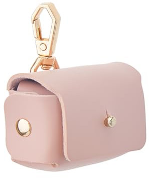 SUPERFINDINGS Rosa Hund Ringträger Ringhalter Leder Hochzeitsringkissen Schachtel Für Haustier Ringträger Kissen Für Hundehalsband Hochzeitsringbeutel Geschenk Für Hochzeitszubehör