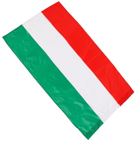 BESPORTBLE Ungarn Fahne Dekoration Nationalflagge mit Ösen aus Polyester für Einfache Befestigung Leichte Gartenflaggen für Paraden und Besondere Veranstaltungen