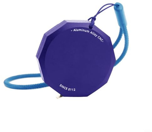 URPIZY Maßband für Holzbearbeitung, metrisches Federstahl-Lineal, tragbar, automatisches Messwerkzeug, 200 cm, Blau