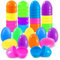 Dekewe 50 PCS Ostereier Plastik Bunt, 7,2 cm Plastikeier zum Befüllen, Oster Überraschungsei für Ostern Jagd Geschenke Und Osterthema Party Gunst