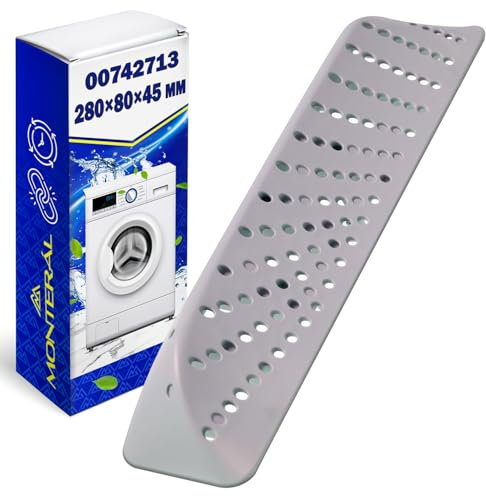 Pala de Tambor de Lavadora 280x80x45 mm con Código Original 00742713 742713 para Bosch para Balay para Siemens para Constructa - Garantía de 10 Años - MONTERAL