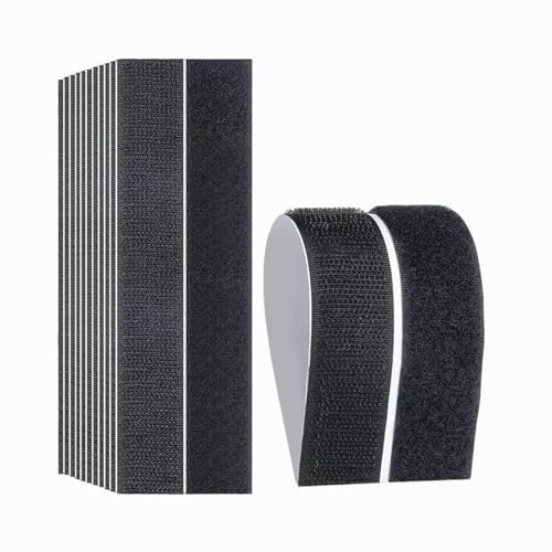 Annlpoy 4 Pezzi Ultra Power Lock Strips, Strisce autoadesive in con chiusura in Autoadesive ad Alta Tenuta, Resistenti a UV, Intemperie e Temperature Estreme, 50 x 25 mm