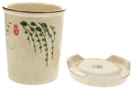 Cabilock 1pezzi Portaposate in Ceramica Giapponese Per Cucina Contenitore Scolaposate Resistente Ai Graffi Supporto Pratico Per Bacchette e Utensili Facile Da Pulire Organizer Da Tavola Raf