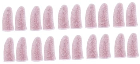 HAMPPLIES Rosa Gaming Fingerhüllen aus Kohlefaser, 13 Paar für Handyspiele | Schweißabweisend und Leicht, Atmungsaktiv bei Nutzung, Bedienfehler Zufällige Farbe