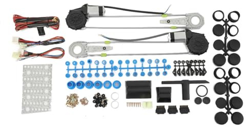 TABODD Elektrische Universal EFH Fensterheber NACHRÜST-Set,Elektrischer Fensterheberschalter Umrüstsatz Universal Elektrischer Auto-Fensterheber-Schalter-Kit für 2-türige Pickup Trucks, Vans, SUVs