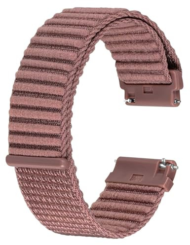 BISONSTRAP Bracelets de Montre en Nylon pour Hommes et Femmes, Bracelets en Nylon à Boucle et Crochet, Dégagement Rapide, Bracelets de Remplacement Réglables 16mm 18mm 20mm 22mm 24mm