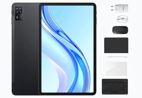 DOOGEE Tab E3 Plus VIP Edition | 12 FHD+ 90 Hz Display IPS | 32 GB di RAM + 256 GB (2 TB) | fotocamera da 13 MP + 5 MP | altoparlante quad | Wi-Fi 5 | LTE | 2 anni di garanzia | Cosmo nero