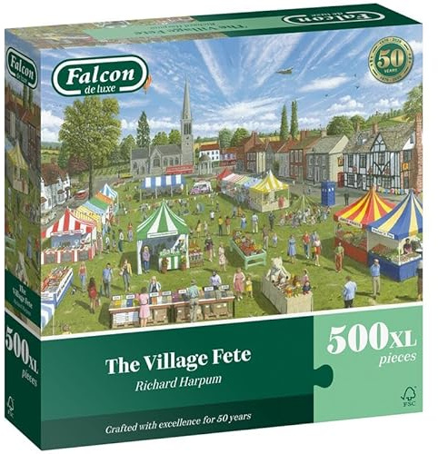 Falcon The Village Fete – 500 XL Piece Adults Jigsaw Puzzle - Country Scene