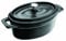 IBILI - Mini cocotte ovale noire, 15 x 10 x 6 cm, Fonte, Compatible avec l’induction