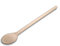Holz-Kochlöffel, 35 cm, Naturprodukt: handgefertigt, plastikfrei, Keine Kratzer im Topf, unbehandelt, hitzebeständig, antibakterieller Rührlöffel aus Buche, rund (1 Stück)