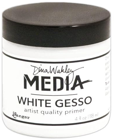 Dina Wakley Media Gesso 4Oz Jar-White