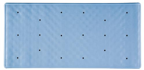 AQUALONA® Premium Bath Mat, Anti-Mould Non-Slip – Rubber, Machine Washable – BPA, Latex and Phthalate Free (Roman Blue)