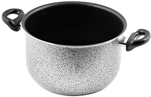 Home Salt N'Pepper Casserole Antiadhérente, Aluminium, 17 litres, Noir/Gris, 24 cm