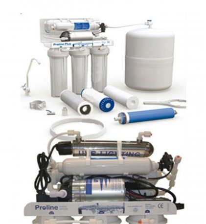 Sistema de ósmosis inversa Proline Plus completo con bomba, acumulación, sistema ultravioleta y grifo