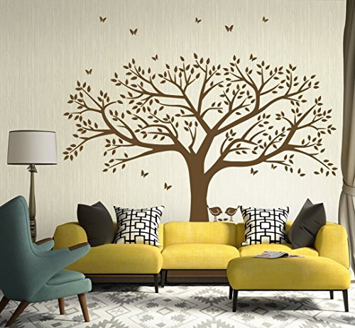 Adesivo da parete in vinile con albero di foto della famiglia gigante