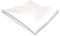 TigerTie Satin Einstecktuch in weiss einfarbig Uni - Tuch Polyester - Größe 26 x 26 cm