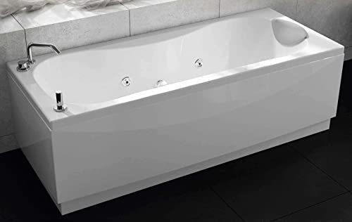 novoalugas Calypso – Baignoire plus 150 x 70 droite Aireado Griferia Blanc 3 Panneau