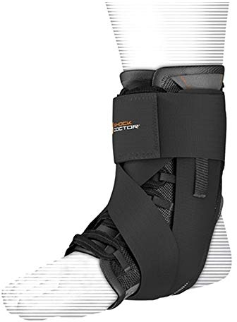 Shock Doctor Ultra Wrap Knöchelstütze, Schwarz, X Large (9.5-10/24-25.5cm)